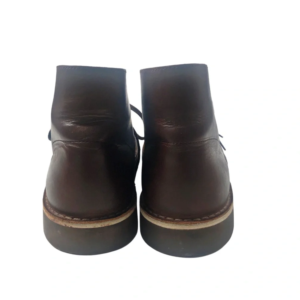 Clarks Mens Dark Brown Leather Chukka Boots Size 11.5